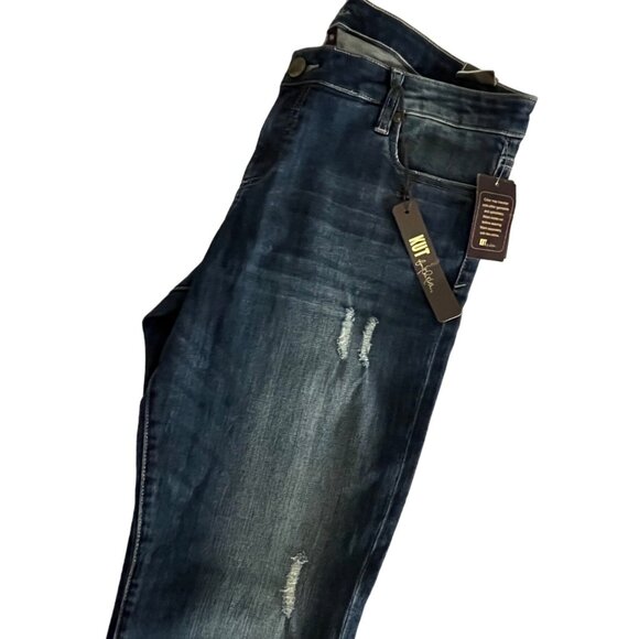 SIZE 14 NWT Kut From The Kloth Cameron Straight Leg Cuffed Jeans - Picture 7 of 12